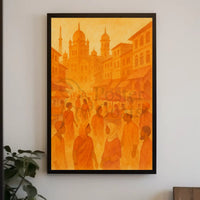 Market Vibrance: Cultural Heritage Scene Middle-Eastern Poster PosterGoat