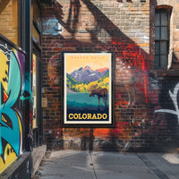 Maroon Bells Colorado Scenic View Travel Poster PosterGoat
