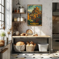 Marrakech's Exotic Charm Vintage Travel Poster PosterGoat