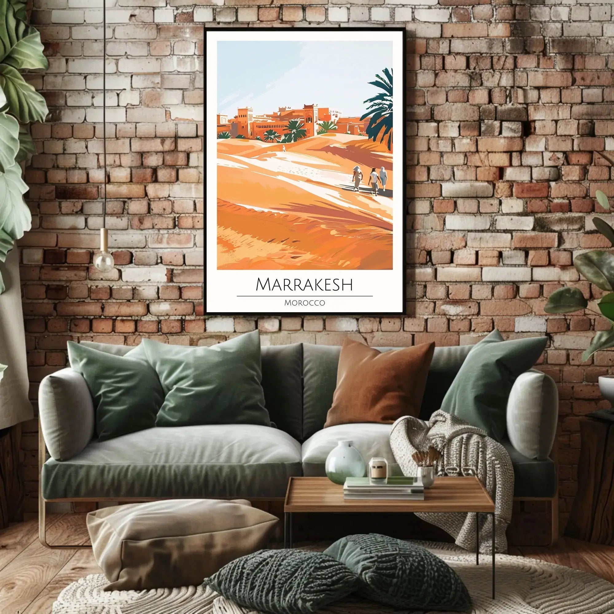 Marrakesh Cityscape Adventure Travel Poster PosterGoat