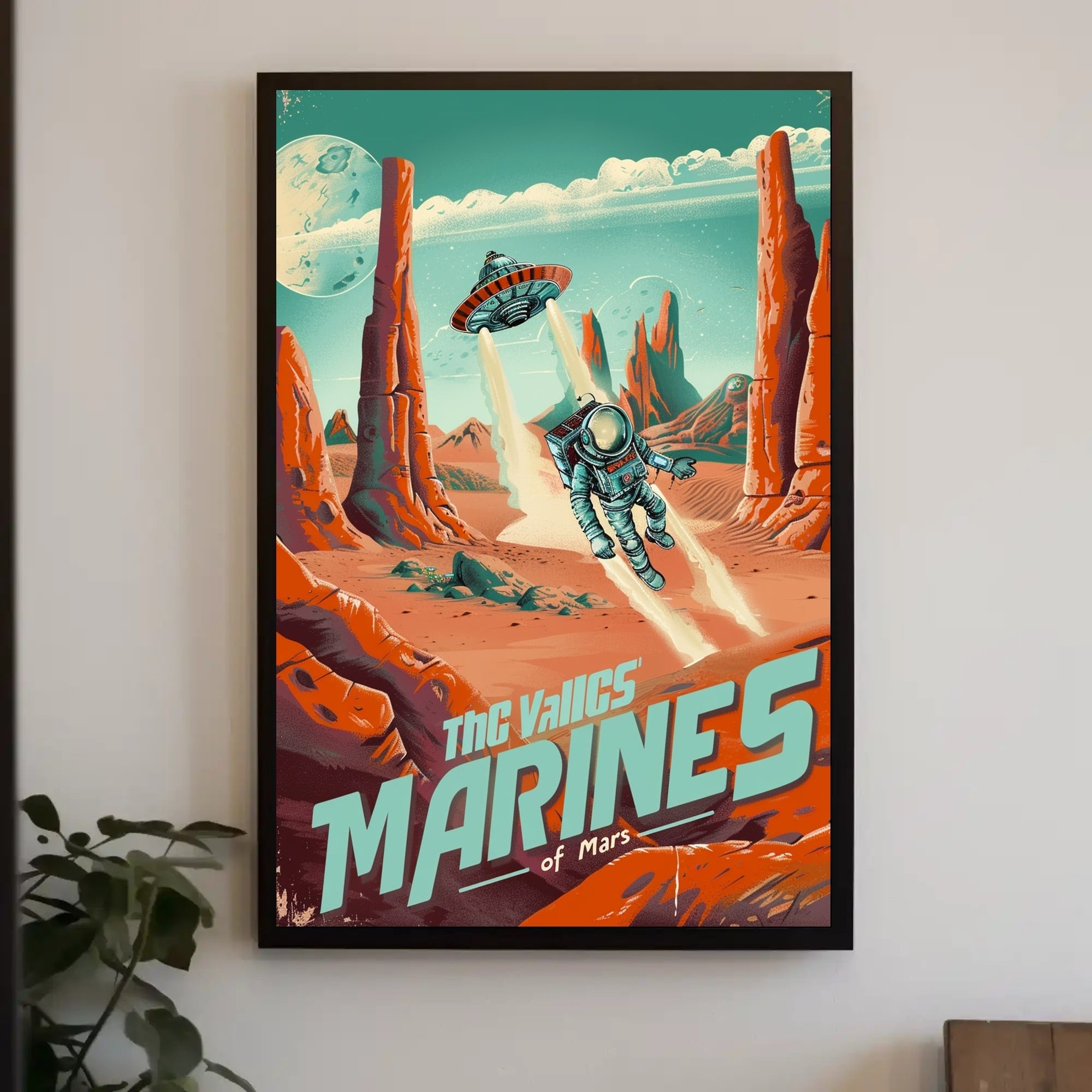 Mars Exploration: Retro Sci-Fi Adventure Vintage Futuristic Sci-Fi Poster PosterGoat