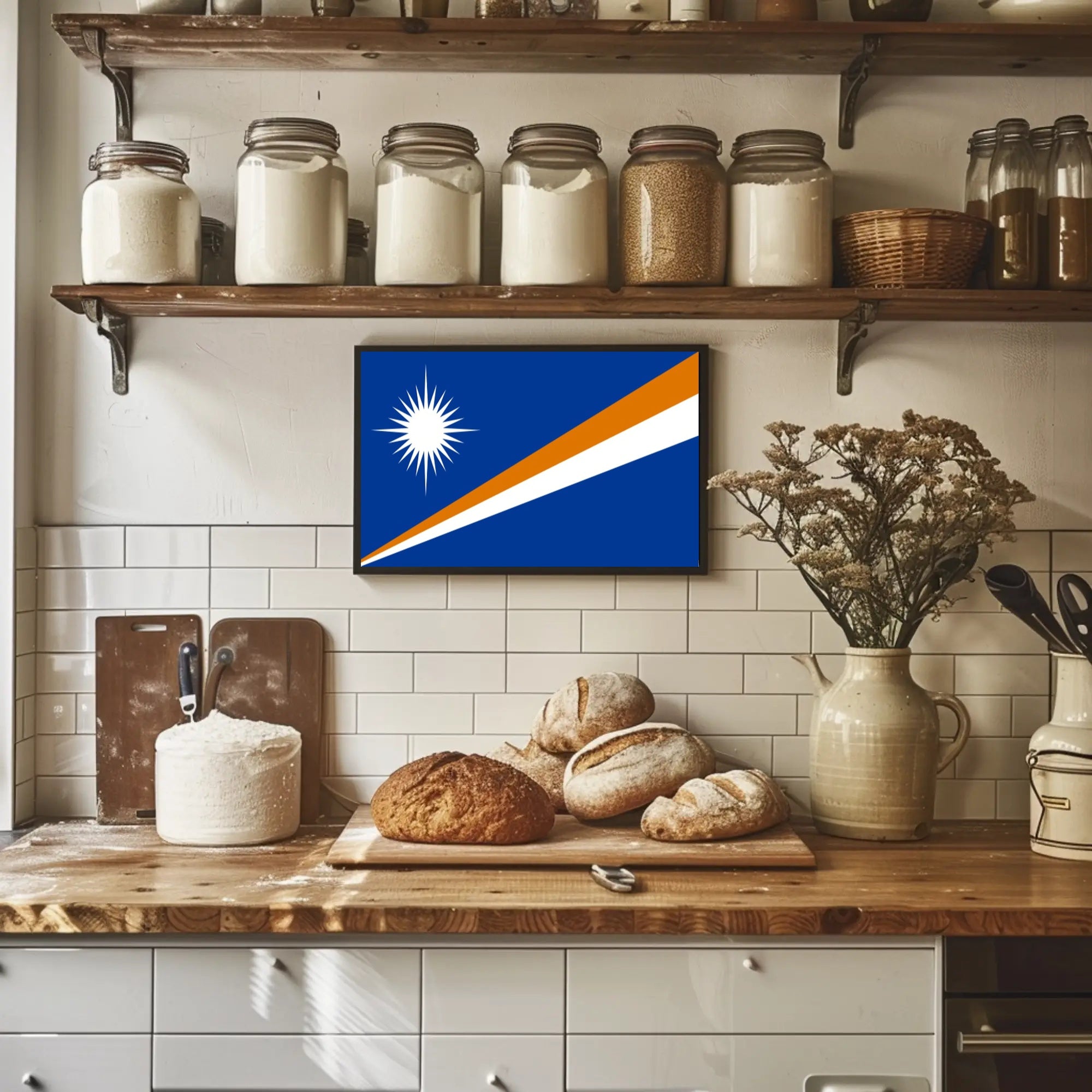 Marshall Islands Flag: Bold National Identity Country Flag Poster PosterGoat