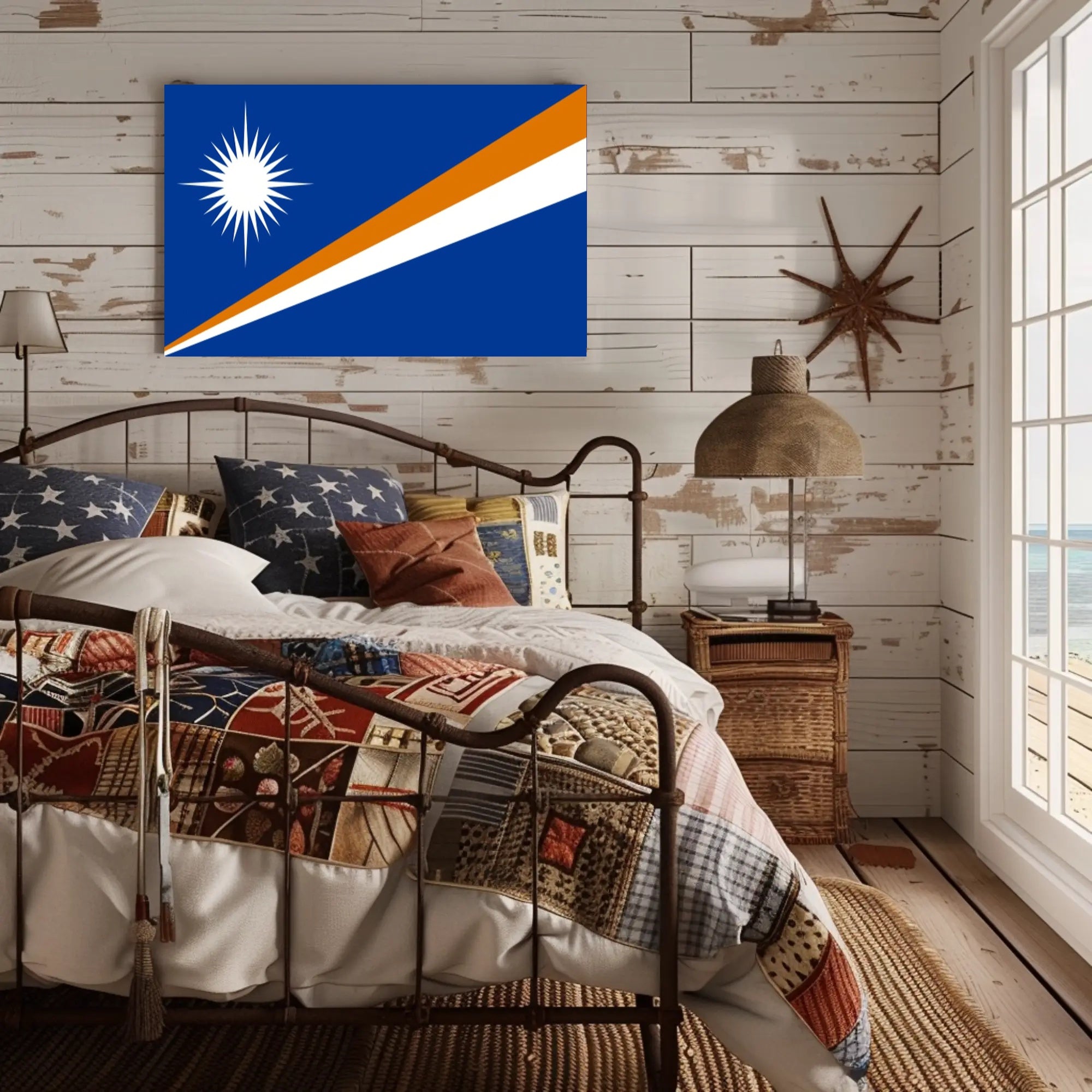 Marshall Islands Flag: Bold National Identity Country Flag Poster PosterGoat