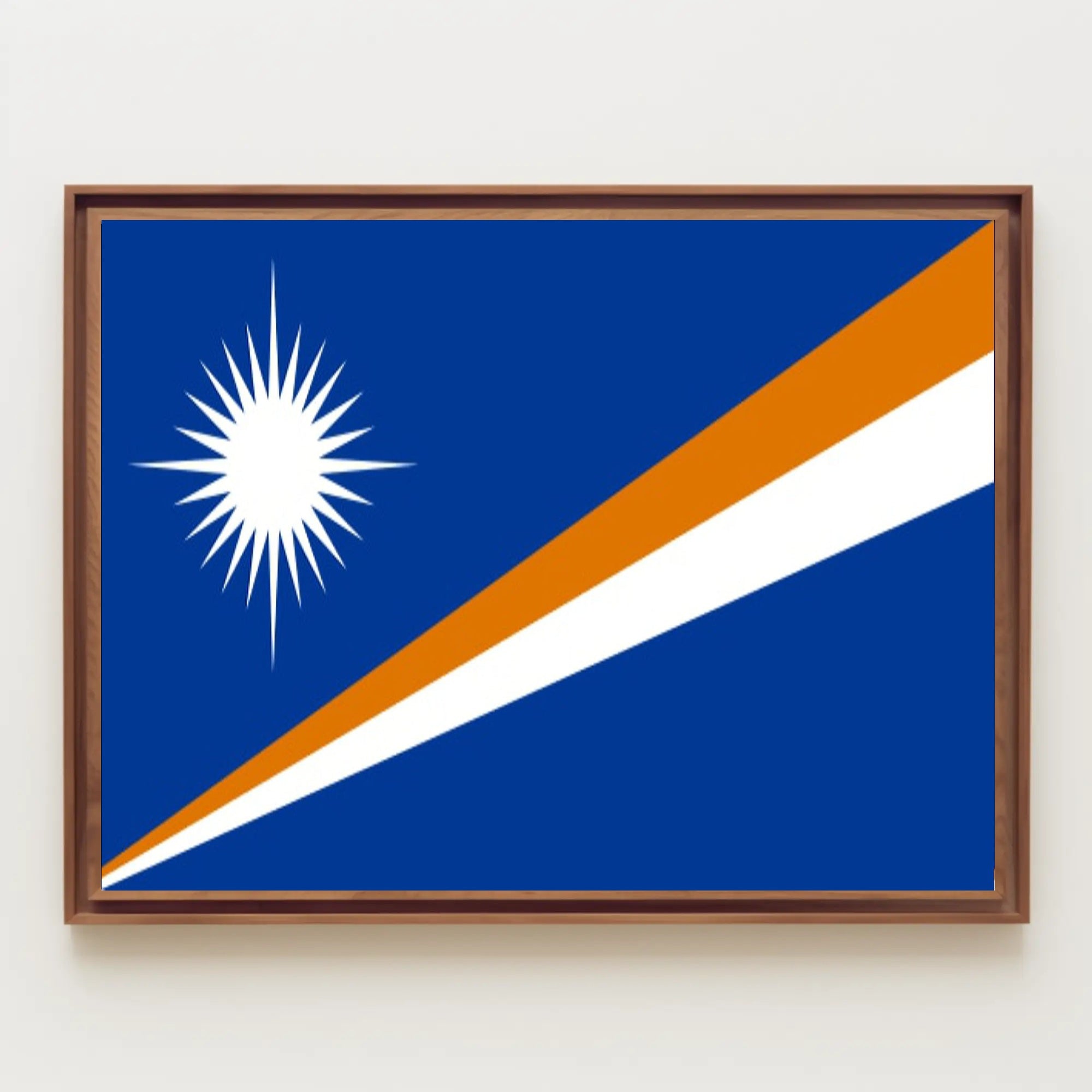 Marshall Islands Flag: Bold National Identity Country Flag Poster PosterGoat
