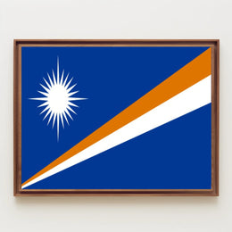 Marshall Islands Flag: Bold National Identity Country Flag Poster PosterGoat
