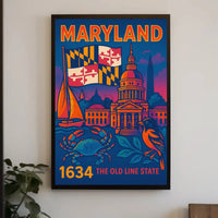 Maryland Heritage Art Print: Cultural or Heritage Poster PosterGoat
