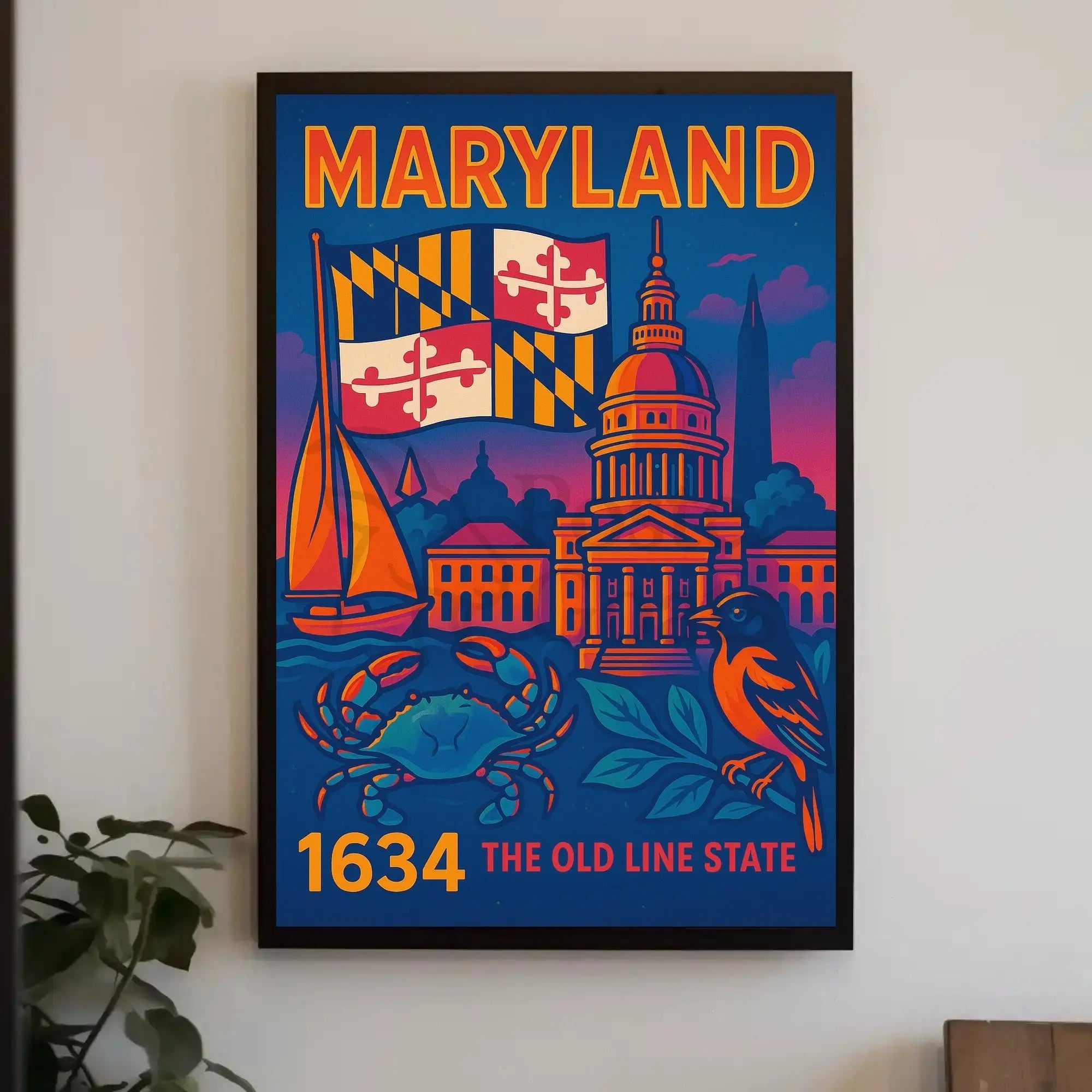 Maryland Heritage Art Print: Cultural or Heritage Poster PosterGoat