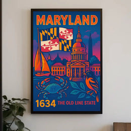 Maryland Heritage Art Print: Cultural or Heritage Poster PosterGoat