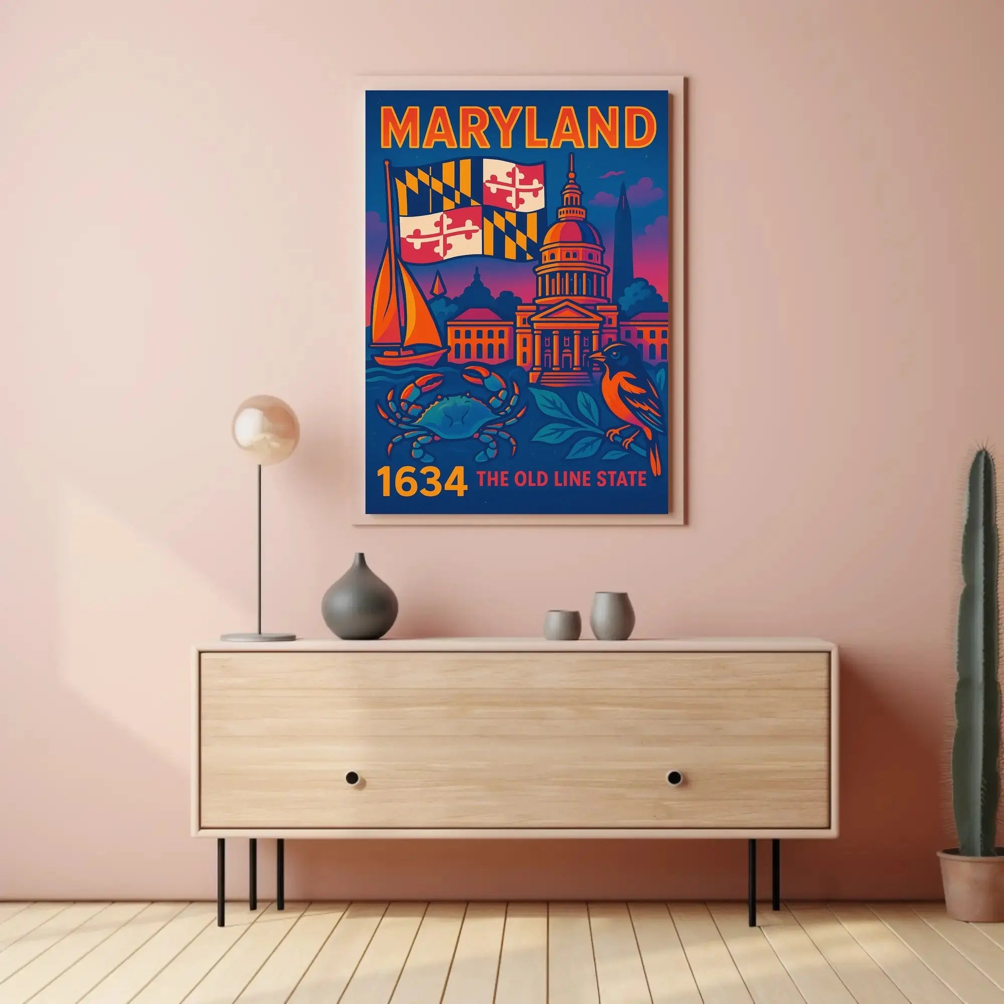 Maryland Heritage Art Print: Cultural or Heritage Poster PosterGoat