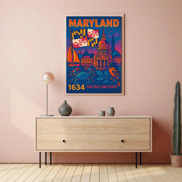 Maryland Heritage Art Print: Cultural or Heritage Poster PosterGoat