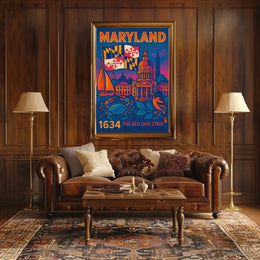 Maryland Heritage Art Print: Cultural or Heritage Poster PosterGoat