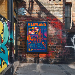 Maryland Heritage Art Print: Cultural or Heritage Poster PosterGoat