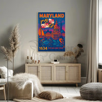 Maryland Heritage Art Print: Cultural or Heritage Poster PosterGoat
