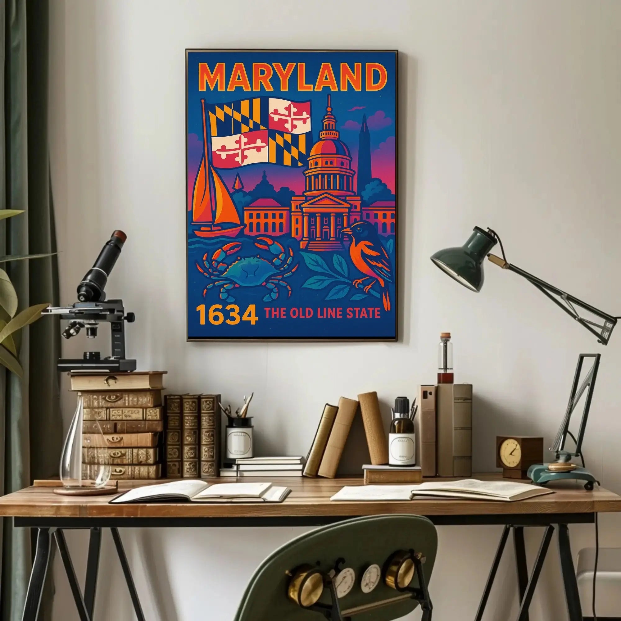 Maryland Heritage Art Print: Cultural or Heritage Poster PosterGoat