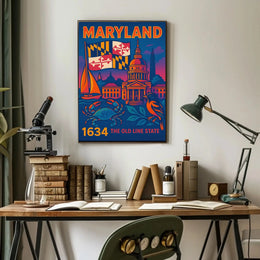 Maryland Heritage Art Print: Cultural or Heritage Poster PosterGoat