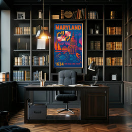 Maryland Heritage Art Print: Cultural or Heritage Poster PosterGoat