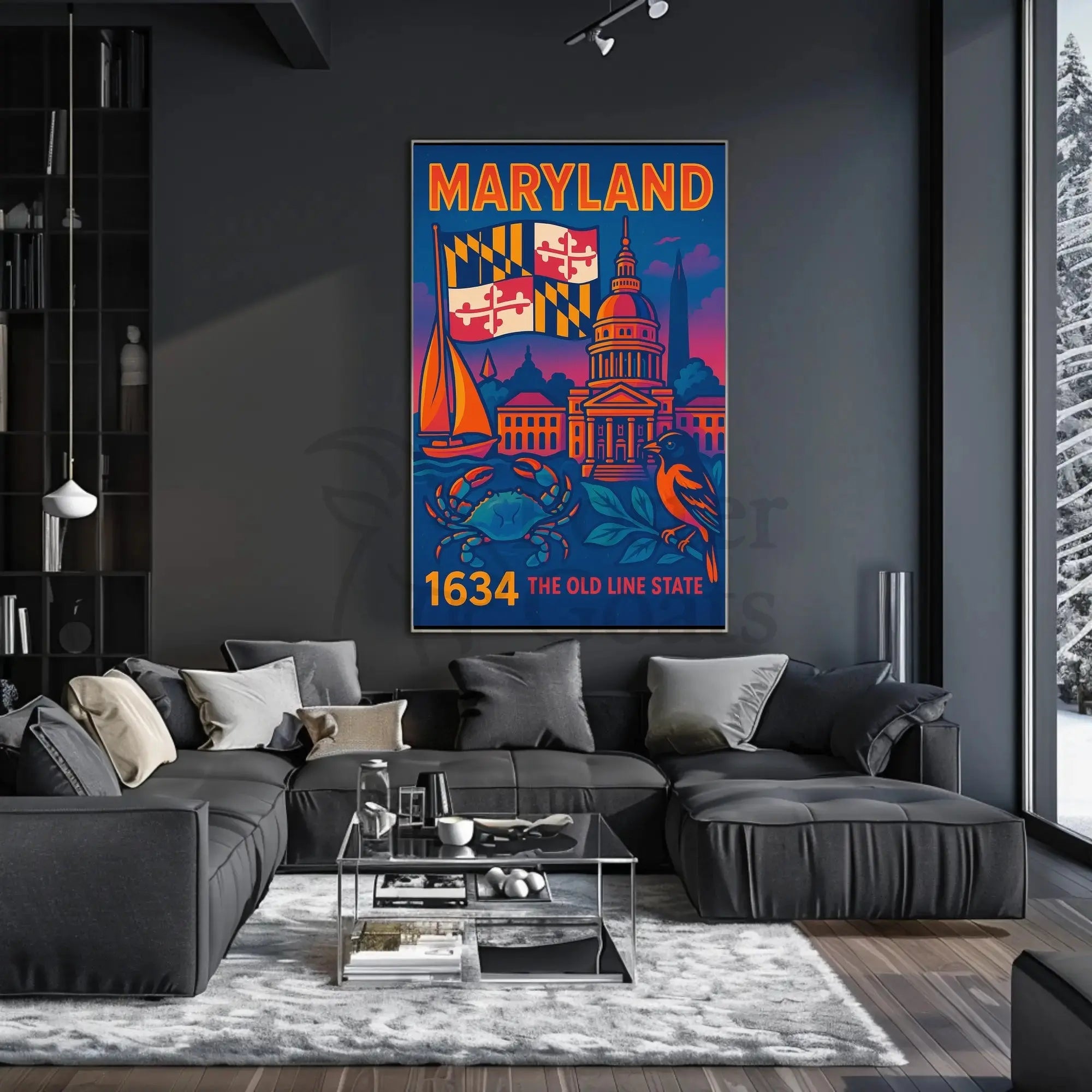 Maryland Heritage Art Print: Cultural or Heritage Poster PosterGoat