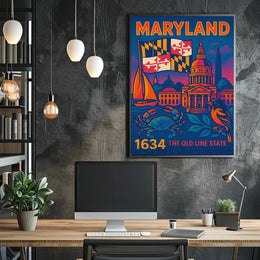 Maryland Heritage Art Print: Cultural or Heritage Poster PosterGoat