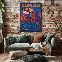 Maryland Heritage Art Print: Cultural or Heritage Poster PosterGoat