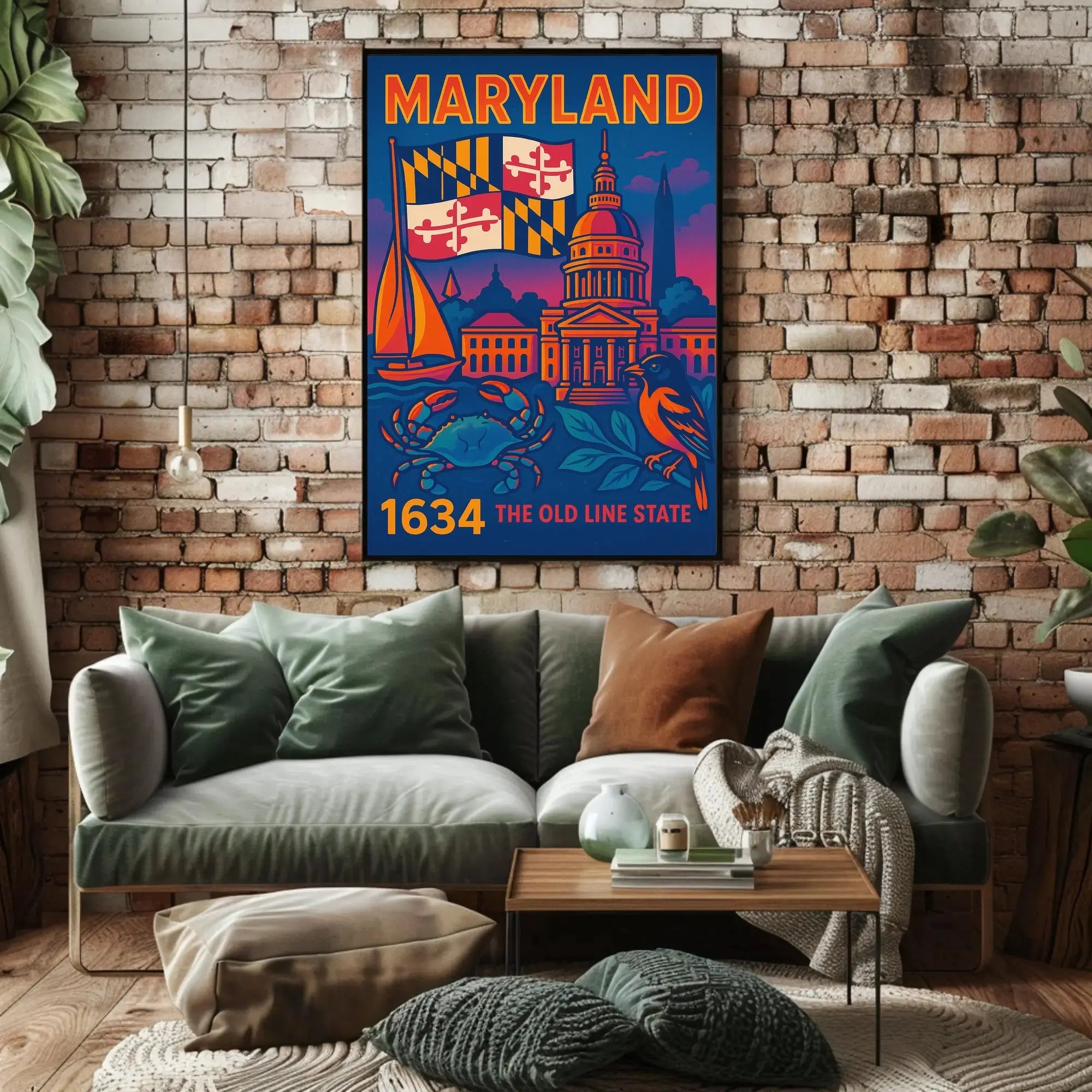 Maryland Heritage Art Print: Cultural or Heritage Poster PosterGoat