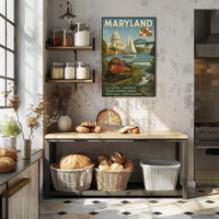 Maryland's Scenic Marvels Retro Travel Poster PosterGoat