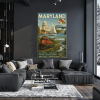 Maryland's Scenic Marvels Retro Travel Poster PosterGoat