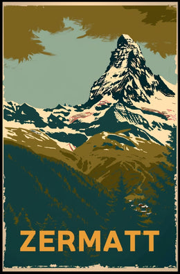 Matterhorn Adventure Vintage Travel Poster PosterGoat