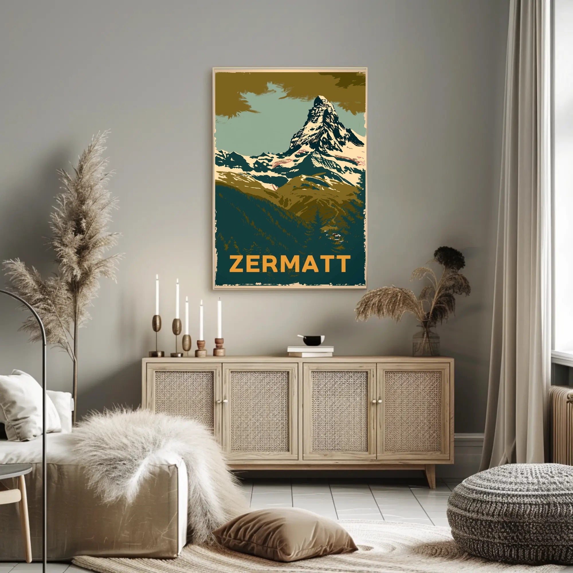 Matterhorn Adventure Vintage Travel Poster PosterGoat
