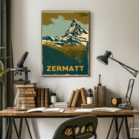 Matterhorn Adventure Vintage Travel Poster PosterGoat