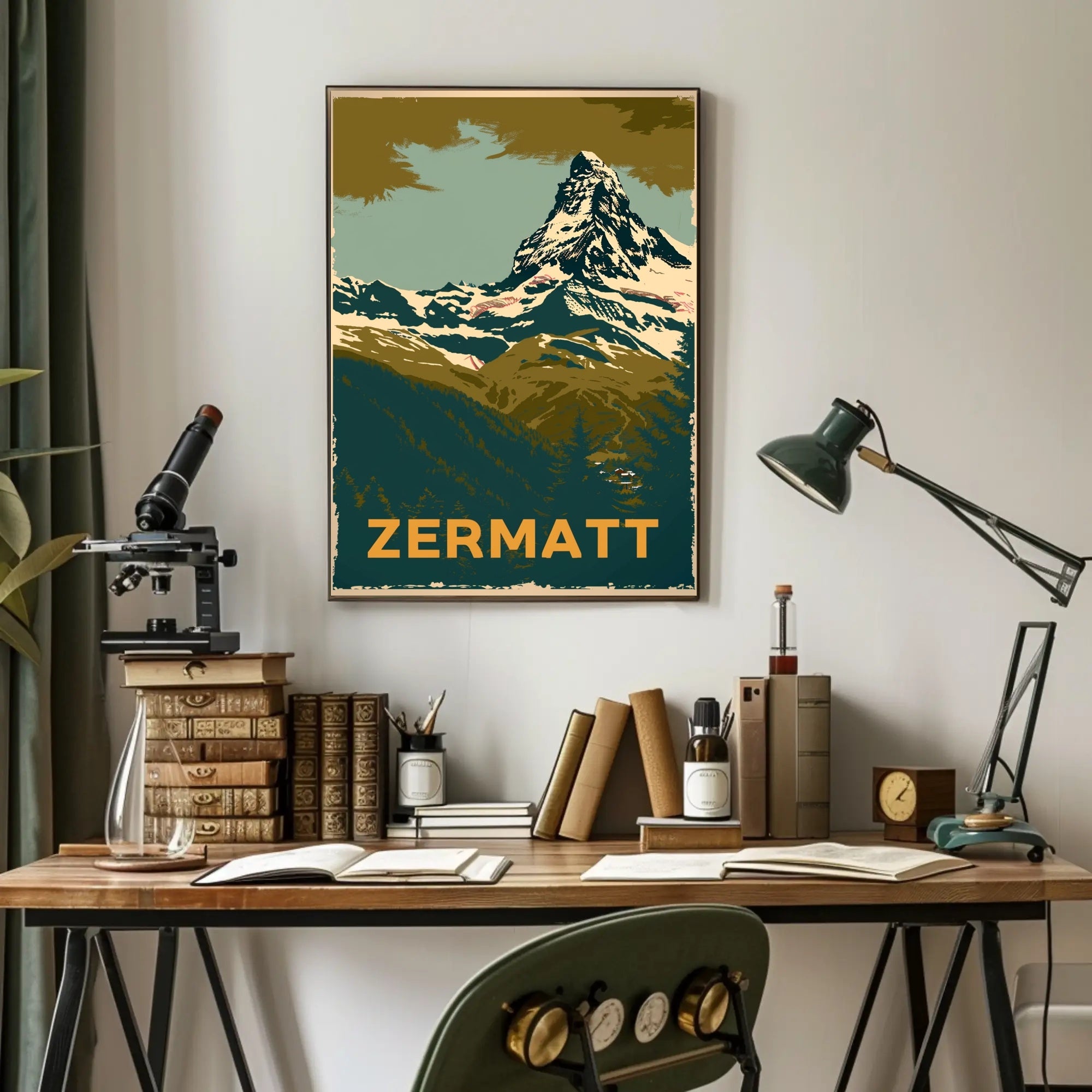 Matterhorn Adventure Vintage Travel Poster PosterGoat
