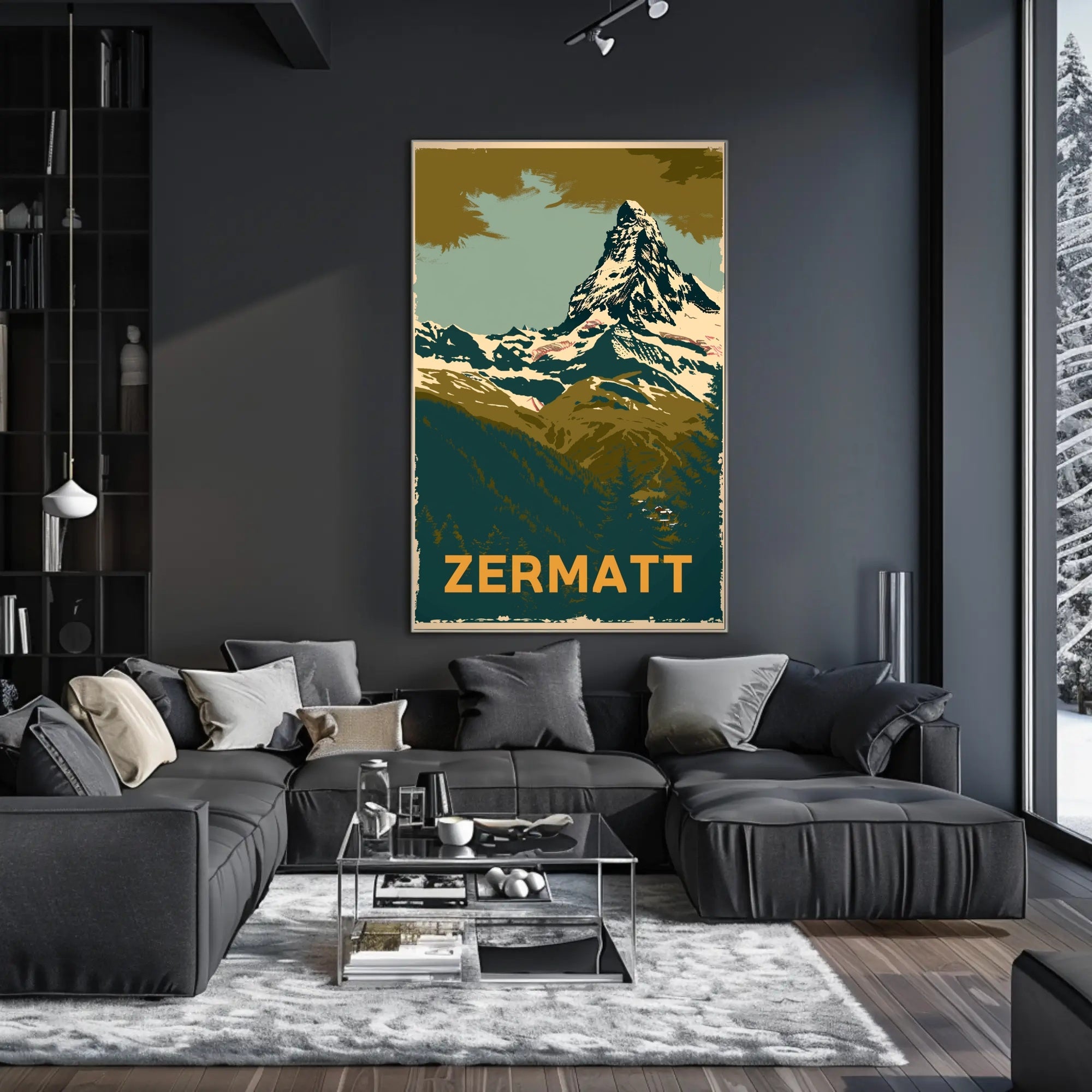 Matterhorn Adventure Vintage Travel Poster PosterGoat