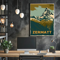 Matterhorn Adventure Vintage Travel Poster PosterGoat