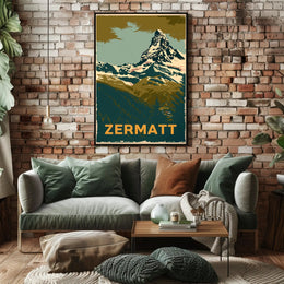 Matterhorn Adventure Vintage Travel Poster PosterGoat