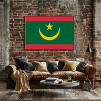 Mauritania Flag Modern Design Cultural or Heritage Poster PosterGoat