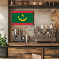 Mauritania Flag Modern Design Cultural or Heritage Poster PosterGoat