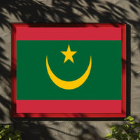 Mauritania Flag Modern Design Cultural or Heritage Poster PosterGoat