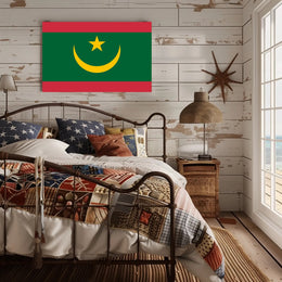 Mauritania Flag Modern Design Cultural or Heritage Poster PosterGoat