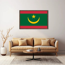 Mauritania Flag Modern Design Cultural or Heritage Poster PosterGoat