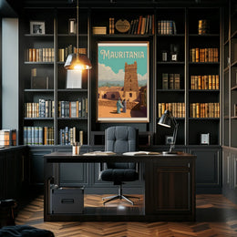 Mauritania Vintage Travel Artwork Inspiring Cultural Heritage Poster PosterGoat