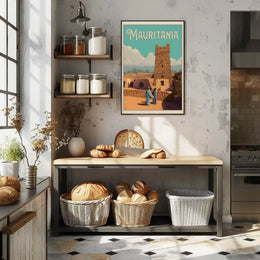 Mauritania Vintage Travel Artwork Inspiring Cultural Heritage Poster PosterGoat