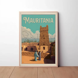 Mauritania Vintage Travel Artwork Inspiring Cultural Heritage Poster PosterGoat