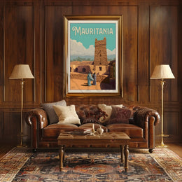 Mauritania Vintage Travel Artwork Inspiring Cultural Heritage Poster PosterGoat