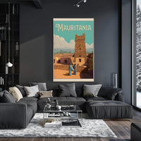 Mauritania Vintage Travel Artwork Inspiring Cultural Heritage Poster PosterGoat