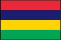 Mauritius National Flag Colorful Display Country Flag Poster PosterGoat