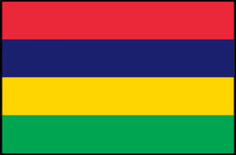 Mauritius National Flag Colorful Display Country Flag Poster PosterGoat