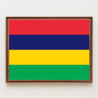 Mauritius National Flag Colorful Display Country Flag Poster PosterGoat
