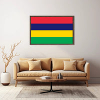 Mauritius National Flag Colorful Display Country Flag Poster PosterGoat
