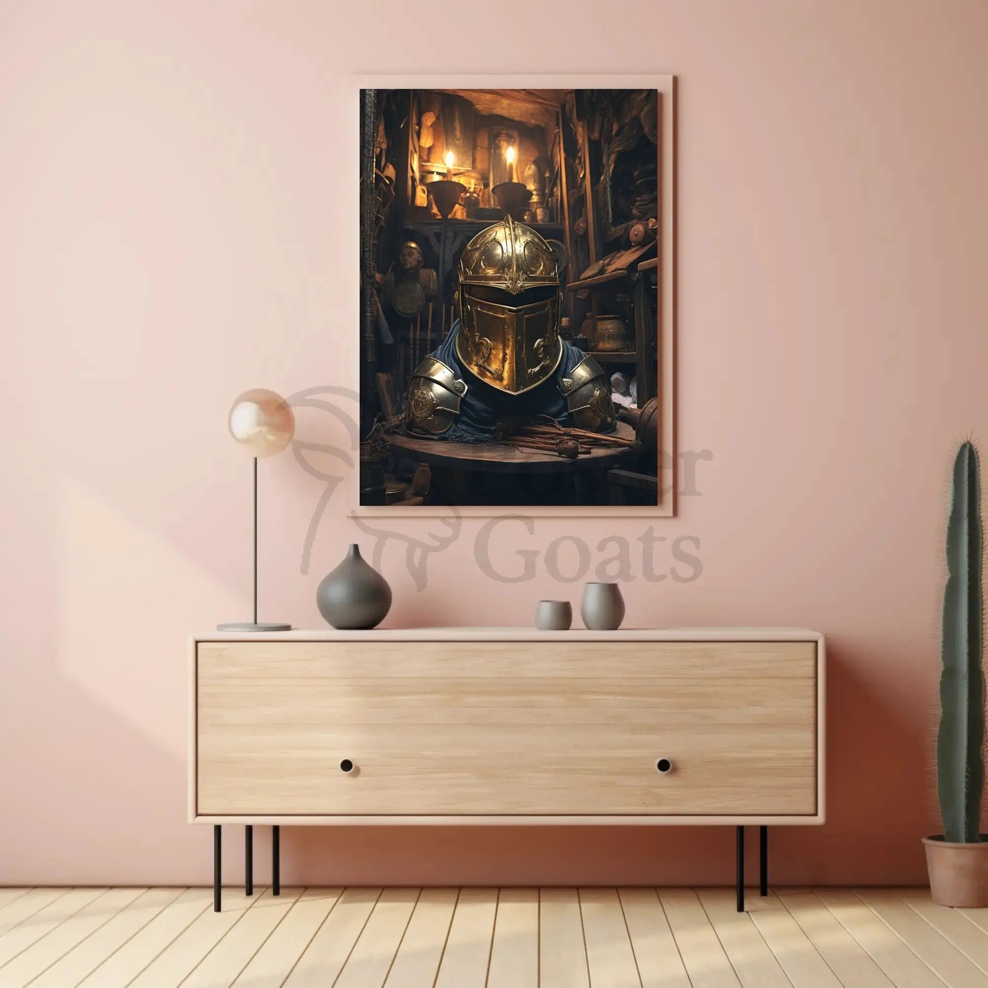 Medieval Armor and Artifacts Cultural or Heritage Poster PosterGoat
