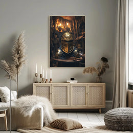 Medieval Armor and Artifacts Cultural or Heritage Poster PosterGoat