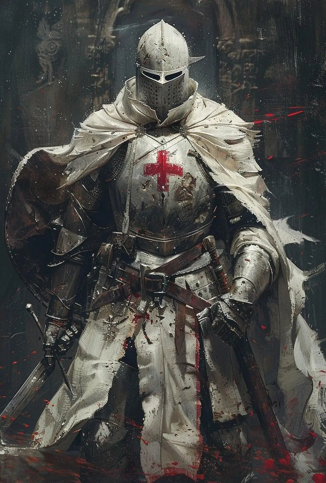 Medieval Knight Crusades Era Art Print Cultural Poster PosterGoat